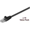 Image de MicroConnect V-UTP505SVP RJ45 Câble réseau, câble patch 5 m noir 10 pc(s)