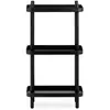 Image de Normann Copenhagen Block Regal 602193 Table d'appoint en Acier revêtu par pulvérisation et Bois de frêne, Couleur Noire, Dimensions : 50 x 35 x 87 cm