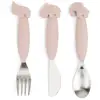 Image de Set de couverts Easy-grip Deer friends Rose