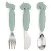 Image de Set de couverts Easy-grip Deer friends Vert