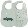 Image de 2 Bavoirs velcro Croco Vert