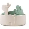 Image de 2 bols silicone Lalee Sable/Vert