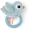 Image de Hochet avec anneau de dentition Birdee Bleu
