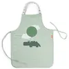 Image de Tablier imperméable pour enfants Happy clouds Vert