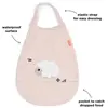 Image de Bavoir élastique Tiny farm Rose