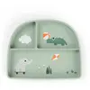 Image de Done By Deer Assiette à Compartiments Stick & Stay Playground