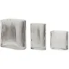 Image de Hübsch Elements Lot de 3 vases en verre transparent