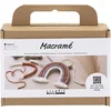 Image de Creativ Mini Kit d'artisanat en macramé, arc-en-ciel, 1 paquet