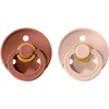 Image de BIBS Colour Natural Rubber Size 2: 6+ months tétine Woodchuck / Blush 2 pcs