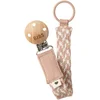 Image de BIBS Paci Braid attache tétine Blush / Ivory 1 pcs