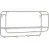 Image de HOUSE NORDIC Porte-manteaux mural en acier gris - 45 x 15 x 25 cm