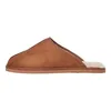Image de JACK & JONES Jfwdudely Microfiber Slipper Almond Homme Mule, Marron, 42 EU