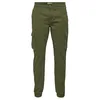 Image de ONLY&SONS Pantalon Cargo Homme Coupe Fuselée Ourlets Élastiques Poches à Rabat, Couleurs:Olive, Taille de Pantalon:33W / 34L, Longueur de Jambe:L34