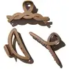 Image de Hairlust - Medium Claw Hair Clips, Café Barrettes et pinces à cheveux 1 pieces female