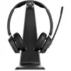 Image de EPOS Impact 1061T ANC Micro-casque supra-auriculaire Bluetooth Stereo noir Noise Cancelling micro-casque, avec station daccueil et de charge ordinateur