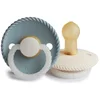 Image de FRIGG Rope Night Size 1:0-6 months tétine Stone Blue Night/Cream Night 2 pcs