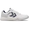 Image de hummel Chaussures de Handball Unisexes All Court, Blanc Brillant/Jupe Lunar, 38 EU, Jupe Lunaire Blanche Brillante, 38 EU