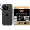 Image de PanzerGlass HOOPS Protecteur d'objectif d'appareil photo pour Apple iPhone 16 Pro/16 Pro Max 2024 | Verre ultra haute clarté, couverture complète de l'objectif individuel, anti-rayures et anti-traces