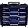 Image de raaco 136242 HandyBox 55x4 Caisson de transport set, Noir/bleu