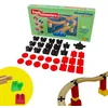 Image de TOY2 Allround Grand Ensemble avec 33 connecteurs de Rail compatibles avec Brio & Duplo - Kit de connecteurs de Train en Bois Durable de Rail
