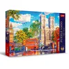 Image de Trefl Premium Plus Quality - Puzzle Tea Time: Vue sur Londres - 1000 pièces, Série d'Images Nostalgiques Peintes, Pièces Parfaitement Assorties, pour Adultes et Enfants à partir de 12 Ans