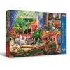 Image de Trefl Premium Plus Quality - Puzzle Tea Time : Chatons fripons - 1000 pièces, Série d'Images Nostalgiques Peintes, Pièces Parfaitement Assorties, pour Adultes et Enfants à partir de 12 Ans