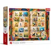 Image de Trefl - Collection de Timbres - Atlas des Oiseaux - 1000 pièces - Puzzle à Monter soi-même, Divertissement créatif, Puzzle Classique pour Adultes et Enfants à partir de 14 Ans