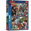 Image de Trefl - Puzzle 2 en 1 : Marvel The Avengers, Les Défenseurs du Monde - 2 x 200 Pièces - Ensemble de Deux Puzzle pour Les Adolescents