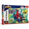 Image de Trefl - Spiderman, Masque d'araignée - Puzzle de 100 pièces - Puzzle coloré avec des Personnages de Contes de fées, pour Les Enfants à partir de 5 Ans