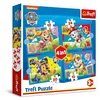 Image de Trefl - Paw Patrol, Chiens Courants - Puzzles 4en1, 4 Puzzles, de 12 à 24 Pièces - Puzzles Colorés avec Personnages de Bande Dessinée, Loisir pour Les Enfants à partir de 3 Ans
