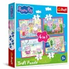 Image de Trefl - Puzzle 12-24 pièces, 4 en 1: Peppa Pig Adore Les Aventures, 4+