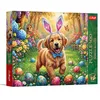 Image de Trefl Premium Plus Quality - Puzzle Spring Bloom: Chien de Pâques - 500 pièces, série Motifs intemporels, pièces Parfaitement ajustées, pour Adultes et Enfants âgés de 10 Ans et Plus