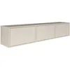 Image de Selsey Meuble TV Suspendu Bois 150 cm Design Minimaliste Contemporain Extension 3 Abattants Finition Raffinée et Chaleureuse Système Push-to-Open Idéal Intérieur Moderne