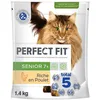 Image de PERFECT FIT Senior 7+ Croquettes Gourmandes pour Chat Senior Stérilisé   Nourriture Riche en Poulet   1,4 kg (Lot de 5)