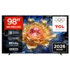 Image de TCL 98T8D 98 Pouces Téléviseur LED 4K HDR Ultra HD QD-Mini, Smart Google TV (Dolby Vision, HDR10+ et Atmos, VRR 144 Hz, FreeSync Premium Pro, Son Onkyo 2.1, Commande vocale)