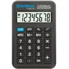 Image de Calculatrice de Poche DONAU Tech/K-DT2084-01 Fonction Racine à 8 Chiffres/ 97x60x11mm/ Couleur : Noir/Calculatrice avec Affichage à 8 Chiffres/Fonctionnement sur Piles/Design Compact