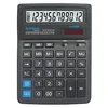 Image de Calculatrice de Bureau DONAU Tech/K-DT4121-01 Fonction Racine 12 Chiffres/ 199x153x31mm/ Couleur: Noir/Calculatrice avec Affichage 10 Chiffres/Dual Power/ 5 Ans de Garantie