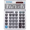 Image de Calculatrice de Bureau DONAU Tech/K-DT4129-38 Fonction Racine 12 Chiffres/ 210x154x34mm/ Couleur: Argent/Calculatrice avec Affichage 12 Chiffres/Double Alimentation/Garantie 5 Ans