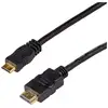 Image de Câble de raccordement Akyga Fiche mâle HDMI-A, Fiche mâle HDMI-Mini-C 1 m noir AK-HD-10M Câble HDMI