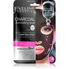 Image de Eveline Cosmetics Charcoal Illuminating Ritual masque en tissu ultra hydratant et purifiant 1 pcs
