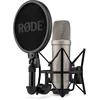 Image de RØDE NT1 5ème Génération Microphone à condensateur de Studio à Grand diaphragme avec Sorties XLR et USB, Support Antichoc et Filtre Anti-Pop pour la, l'enregistrement Vocal et Le podcasting (Argent)