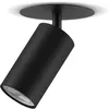 Image de Maclean encastré/tube, spot, rond, aluminium, GU10, 55x100mm, noir, MCE364 B