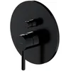 Image de Omnires Y1235BL Y Robinetterie de Douche et de Bain encastrée, Black