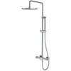 Image de Omnires CT8044CR Contour Système de Douche thermostatique en saillie, Chrome