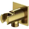Image de OMNIRES Universal Support de douchette avec raccord de flexible, 8873C-KGLB,