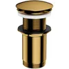 Image de Omnires A716GL, Bouchon clic-clac pour lavabo sans trop-plein KLIK-KLAK, Gold