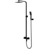 Image de Omnires BA7844BL Baretti Système de Douche en saillie, Black Mat