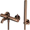 Image de Omnires Y1231CP Y Robinet de Baignoire avec Ensemble de Douche, Copper