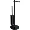 Image de OMNIRES MODERN PROJECT Porte-brosse WC avec brosse, MP60810BL,