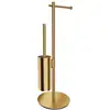 Image de OMNIRES MODERN PROJECT Porte-brosse WC avec brosse, MP60810GLB,